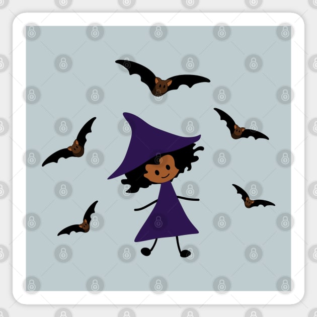 Come Witch me Bats! Sticker by Nutmegfairy